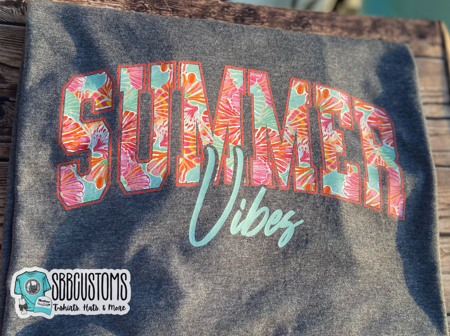 Summer Vibes Beach Floral Baby, Toddler, Youth Short Sleeve Shirt