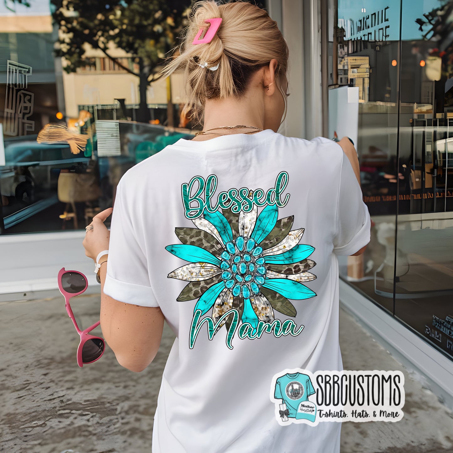 Blessed Mama Sunflower T-shirt