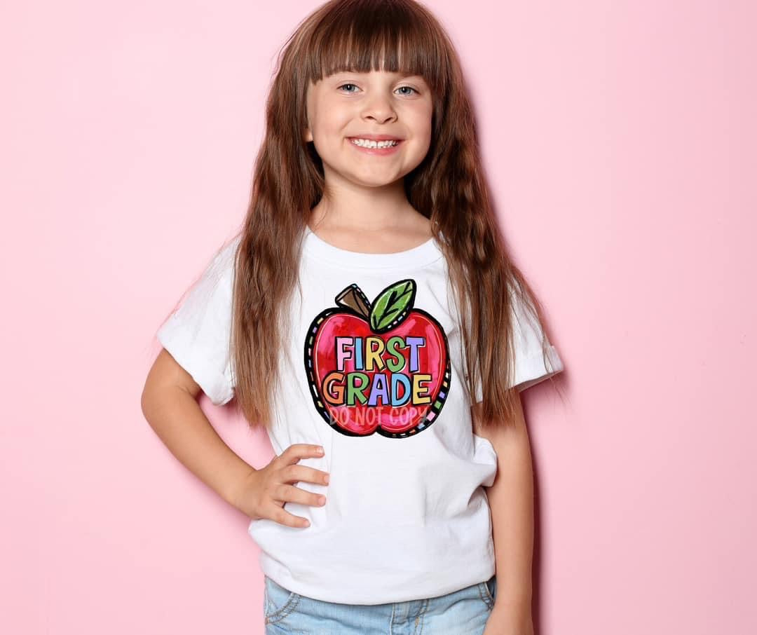 School Elementary Grades Apple Youth Shirt