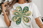 Golden Clover St Patricks T-shirt