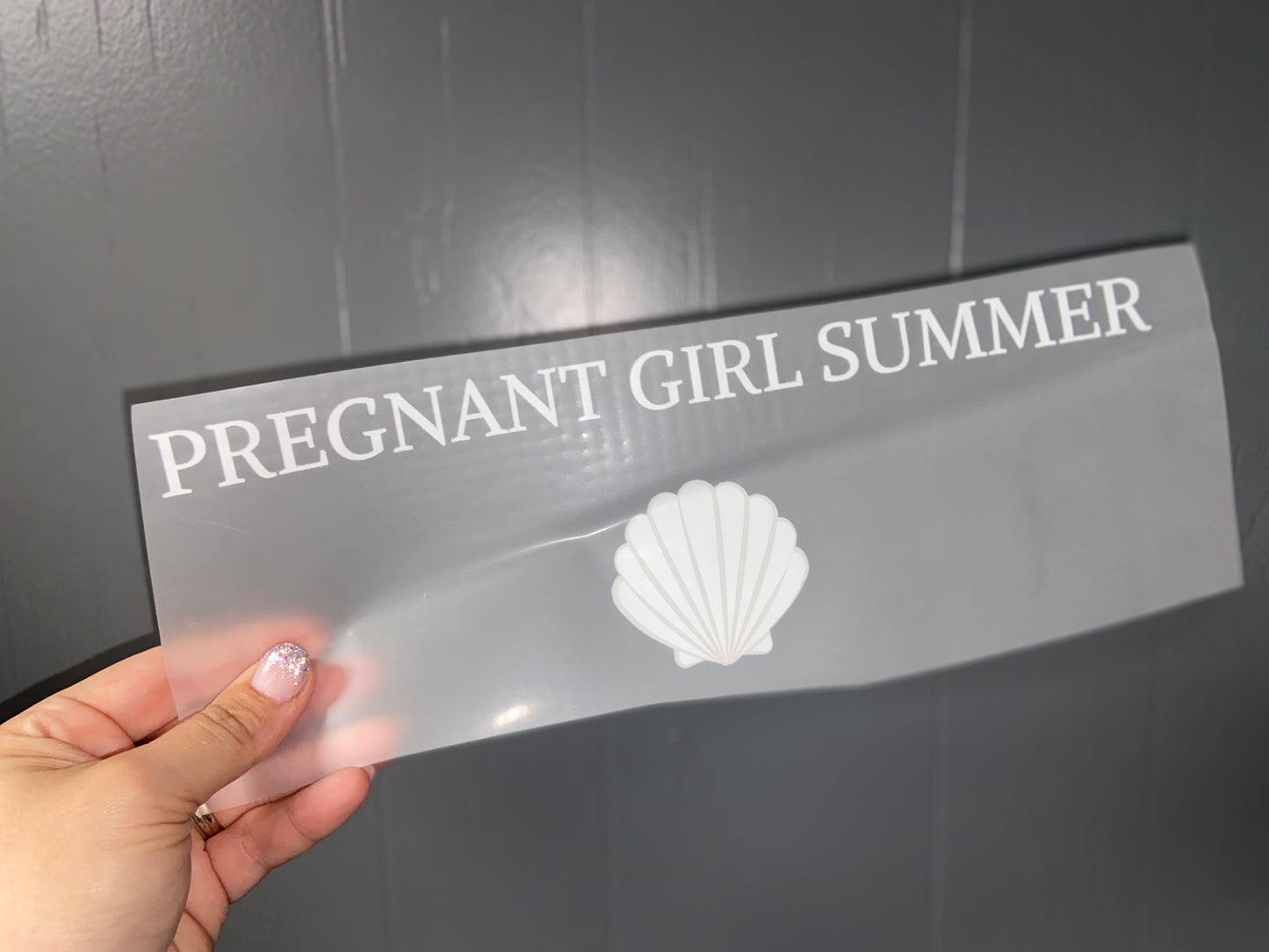 Quick Ship Pregnant Girl Summer T-shirt