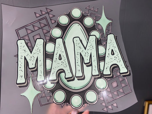 Quick Ship Mama Turquoise T-shirt
