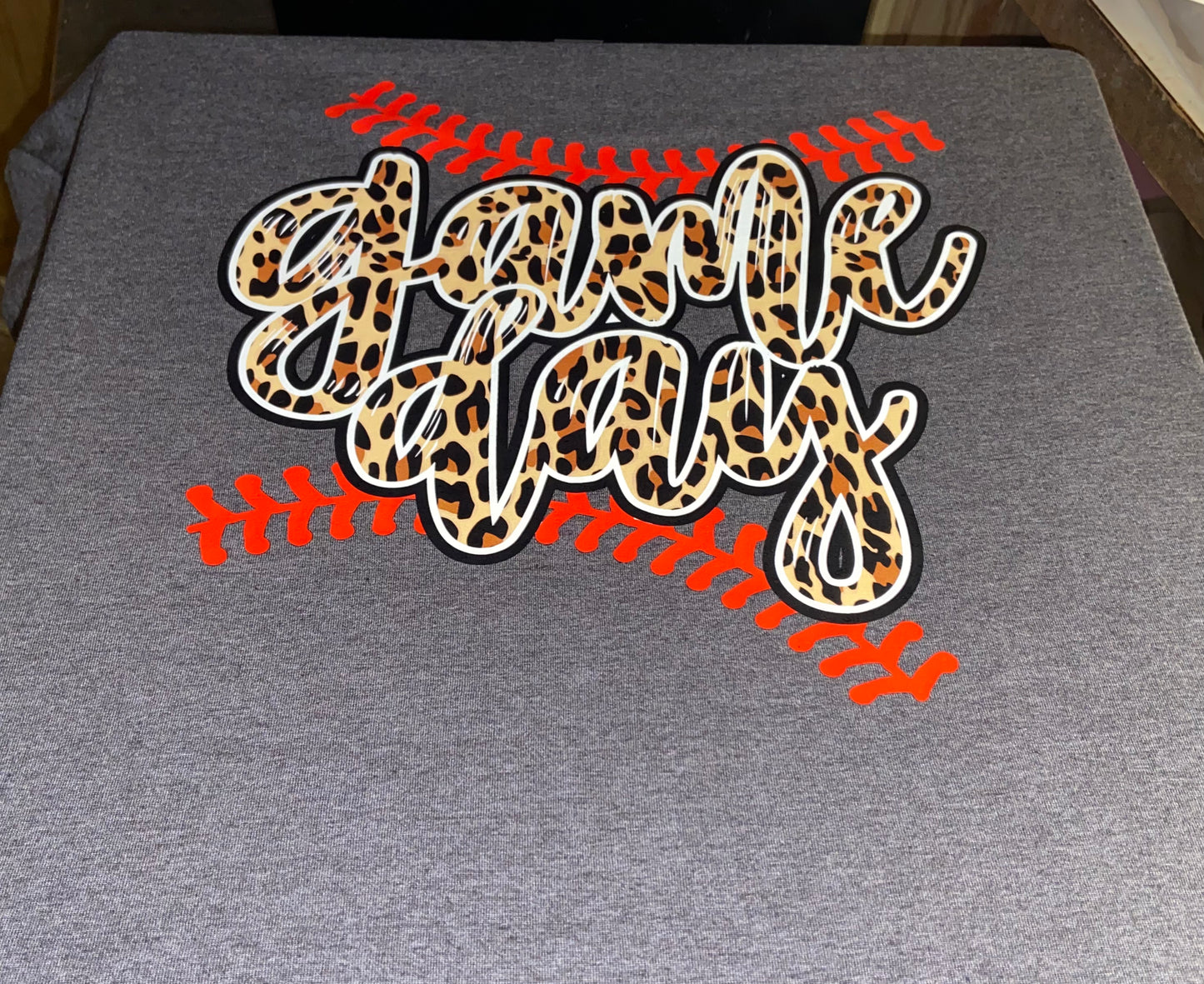 Gameday Leopard Ball Stitch T-Shirt