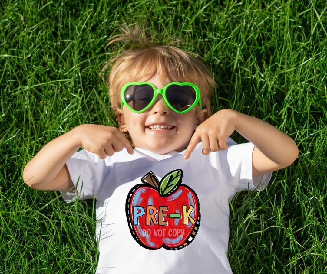 School Grade Apple Adult T-shirt