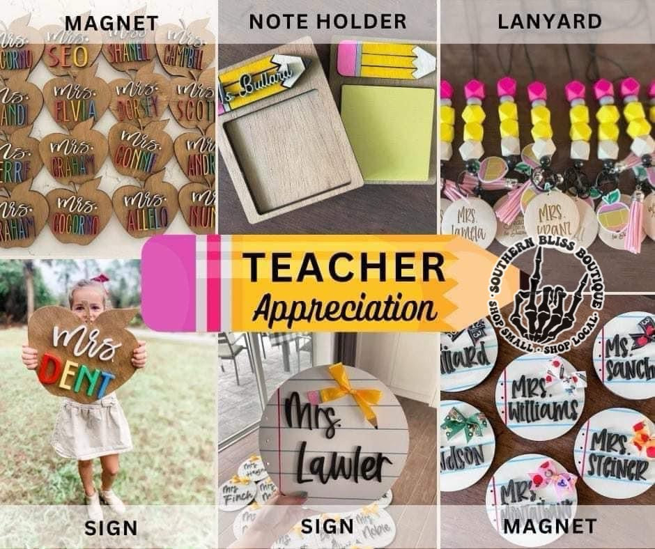 Name Sticky Note Holder Teacher Appreciation Preorder