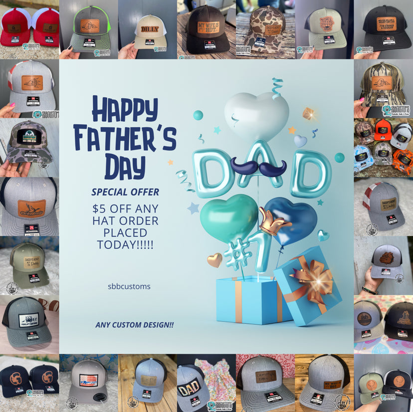 FATHER’S DAY SALE Custom Richardson Hat