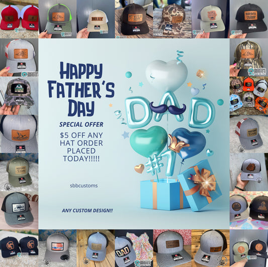 FATHER’S DAY SALE Custom Richardson Hat