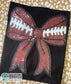 Football Bow Faux Sequins T-shirt