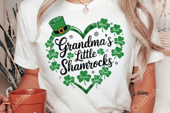 Custom Grandma’s Little Shamrock St Patricks T-shirt
