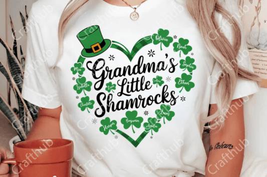 Custom Grandma’s Little Shamrock St Patricks T-shirt