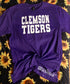 Clem Tigers Block Font T-Shirt