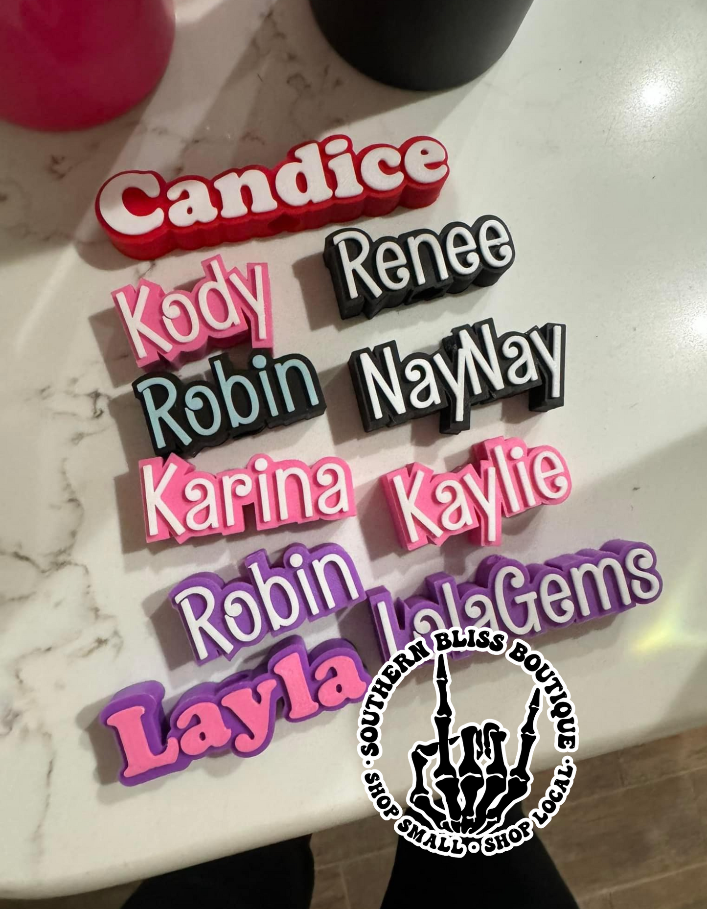 Custom Name Tumbler Straw Accessory Preorder