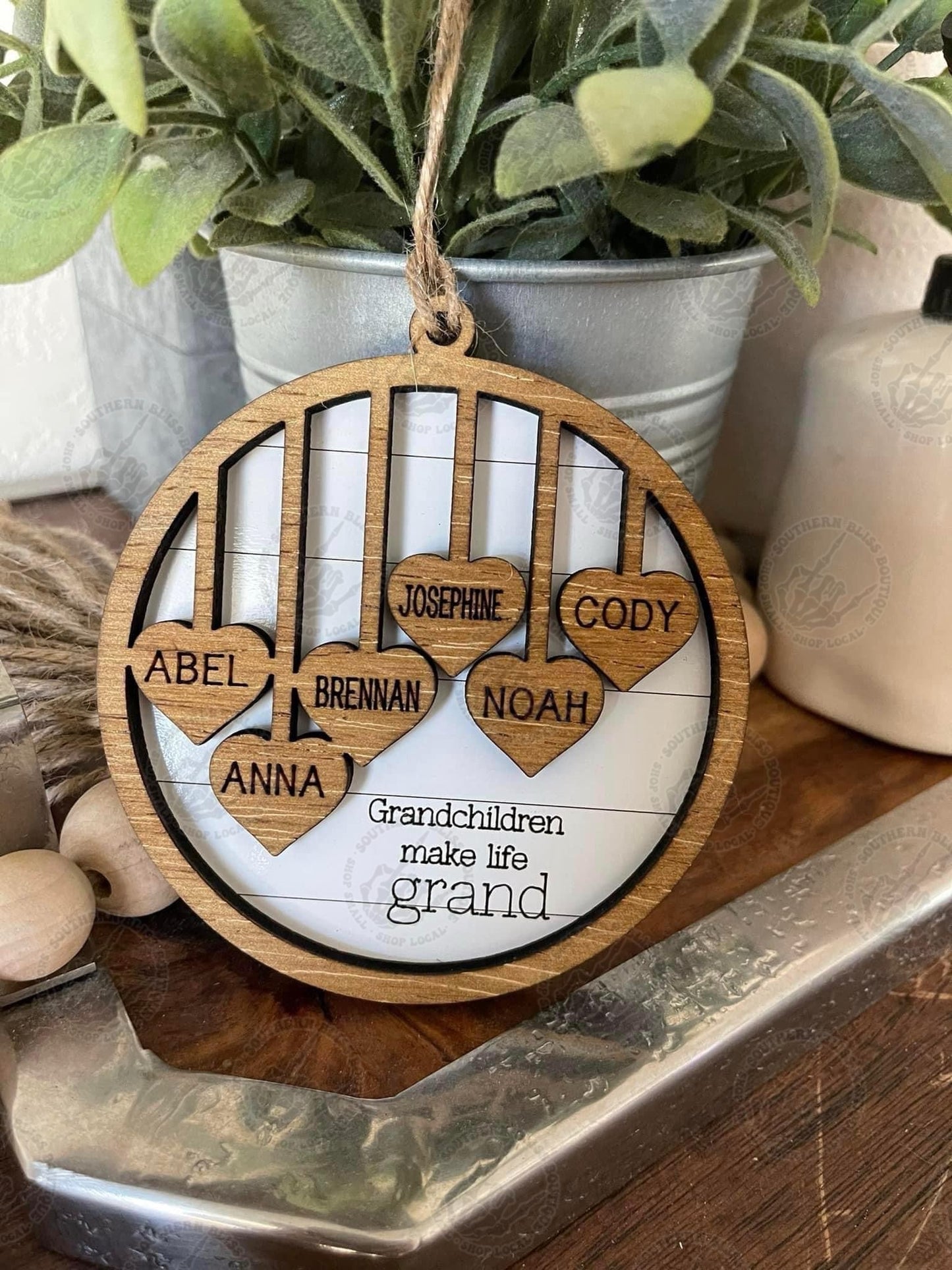 Grandchildren Make My Life Grand Custom Ornaments PREORDER