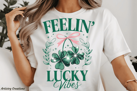 Feelin’ Lucky Vibes St Patricks T-shirt