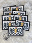 ABCD Teacher Trucker Hat Iron On Patch Only