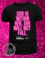 She Will Not Fall Pslams 46:5 T-Shirt