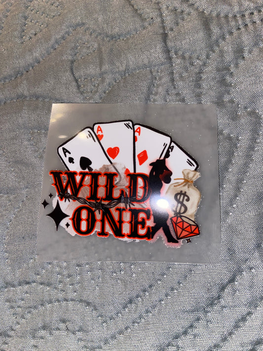 Wild One DTF Hat Print 2x2in