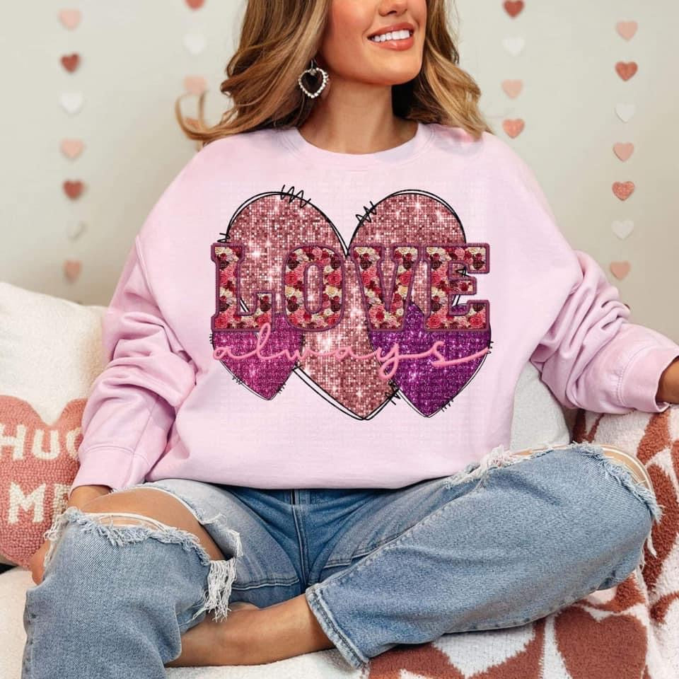 Love Always Shimmer Sweatshirt