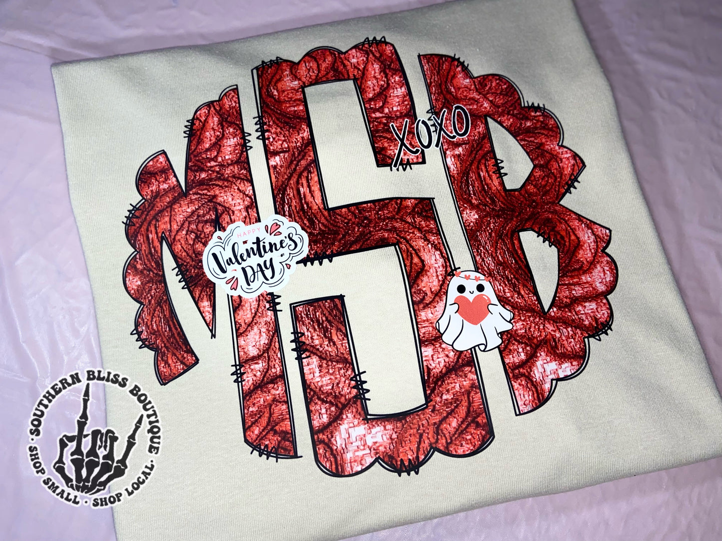 Rose Valentine Monogram T-shirt