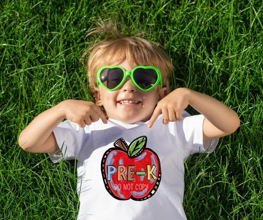 School Elementary Grades Apple Youth Shirt