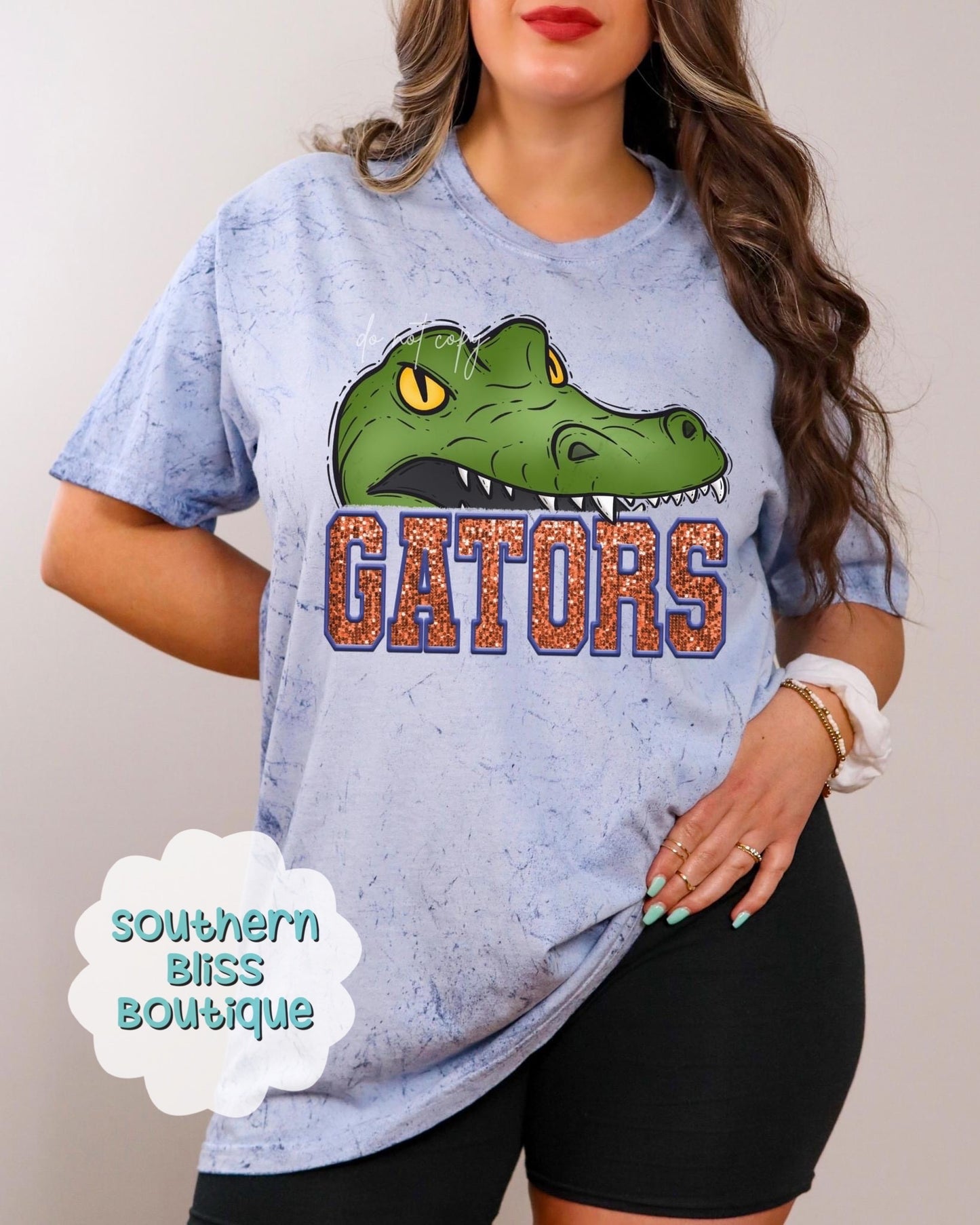 Flordia Mascot Gators Glitter T-Shirt