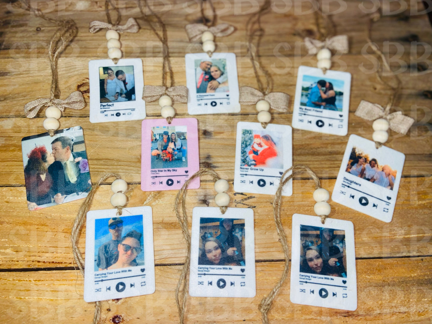 Custom Photo & Song Reusable Car Freshener Unscented