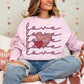 Love Stacked Hearts Shimmer Sweatshirt