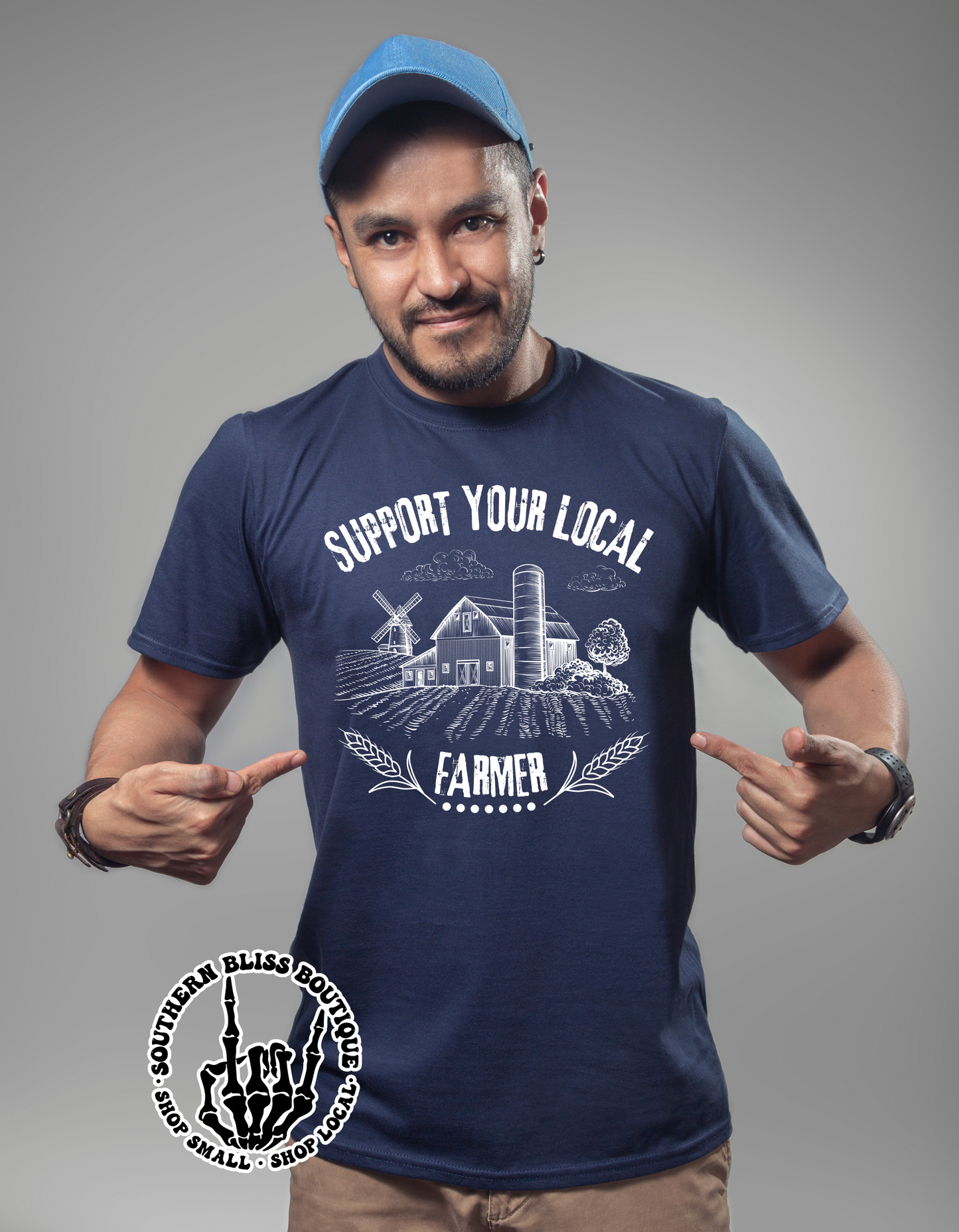 Support Your Local Farmer Barn T-shirt