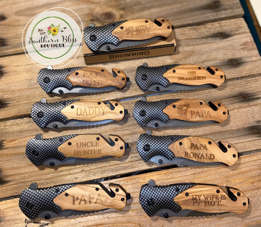 Engraved Knife Custom Gift For Him Preorder