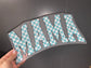 Quick Ship Mama Blue Checkered T-shirt