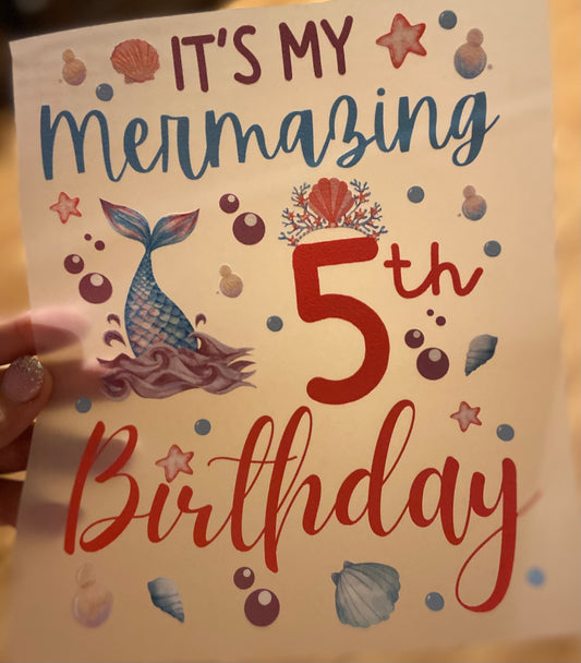 Quick Ship 5th Birthday Toddler T-shirt