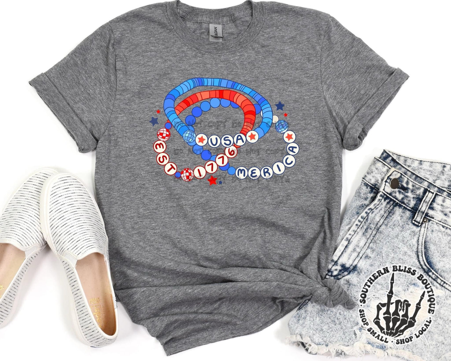 USA Bracelets Patriotic T-shirt