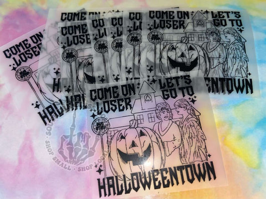 Come On Loser Let's Go To Halloweentown DTF Hat Print