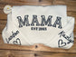 Mama Or Custom Name With Kids On Sleeves Puff Vinyl