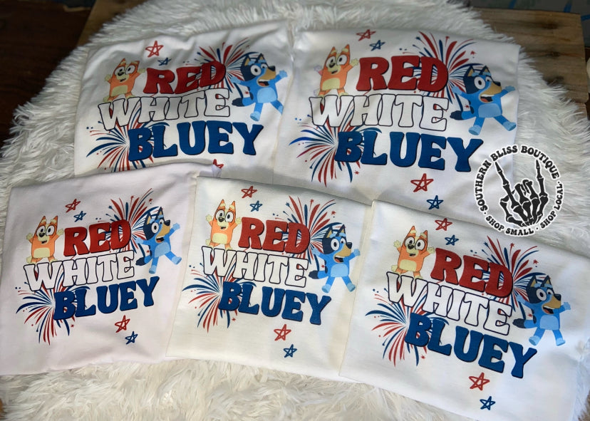 Red White Blue Characters Youth Shirt