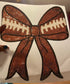Quick Ship Football Bow T-shirt