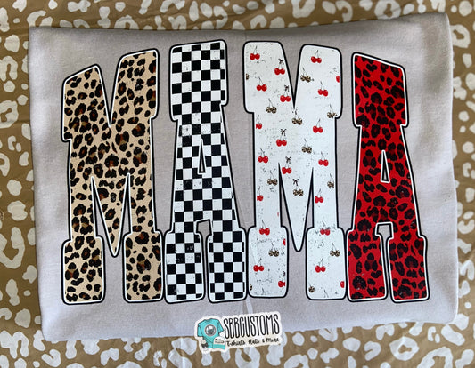 Mama Cherries and Checkered T-shirt