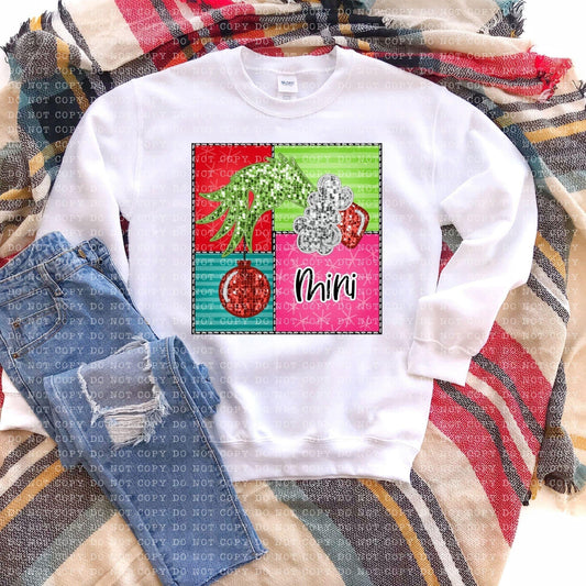 Mini Hand Christmas Sweatshirt