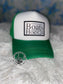 Boats & Hoes Green Trucker Hat