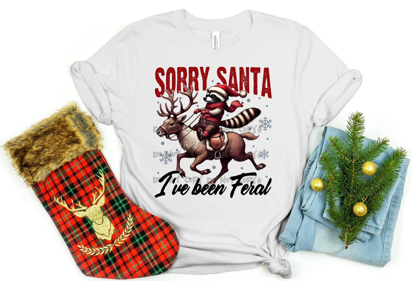 Sorry Santa I’m Feral Sweatshirt