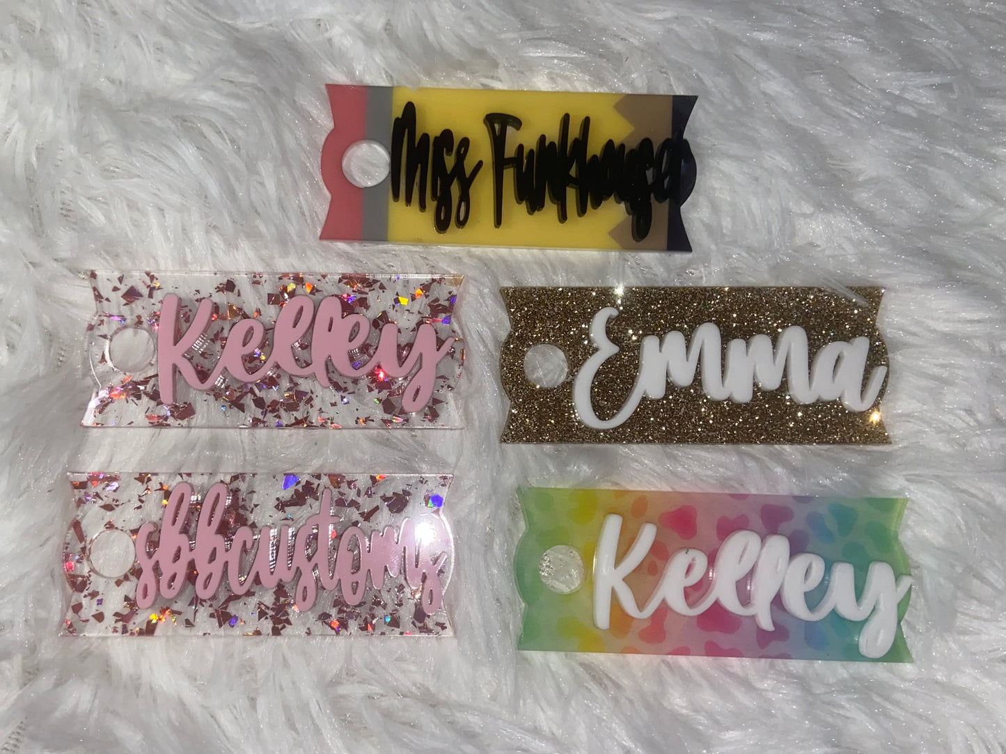 Tumbler Topper Custom Name Plate Preorder