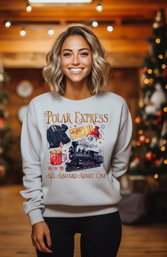 Polar Express All Aboard Sweatshirt