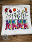 Neon Tye Dye Mama Floral T-Shirt