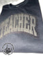 Teacher Puff With Glitter Offset T-Shirt