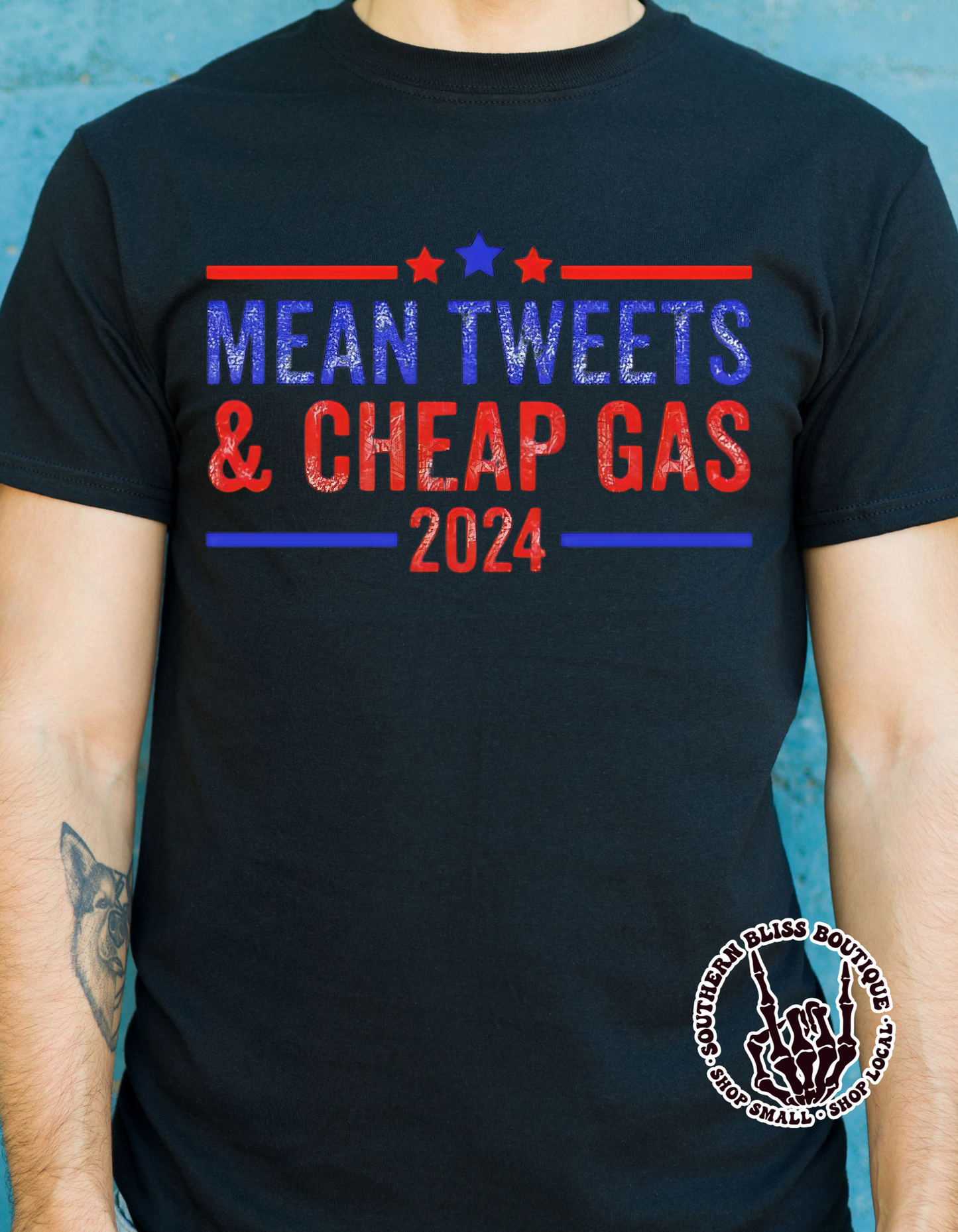 Mean Tweets & Cheap Gas 2024 T-shirt