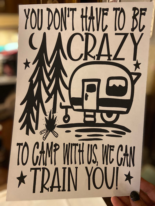 Quick Ship Camp With Us T-shirt