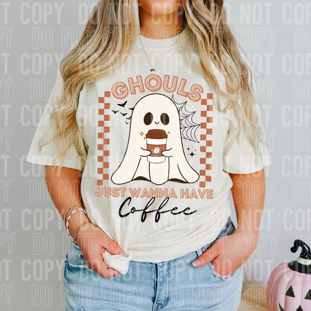 Ghouls Just Wanna Have Coffee T-shirt