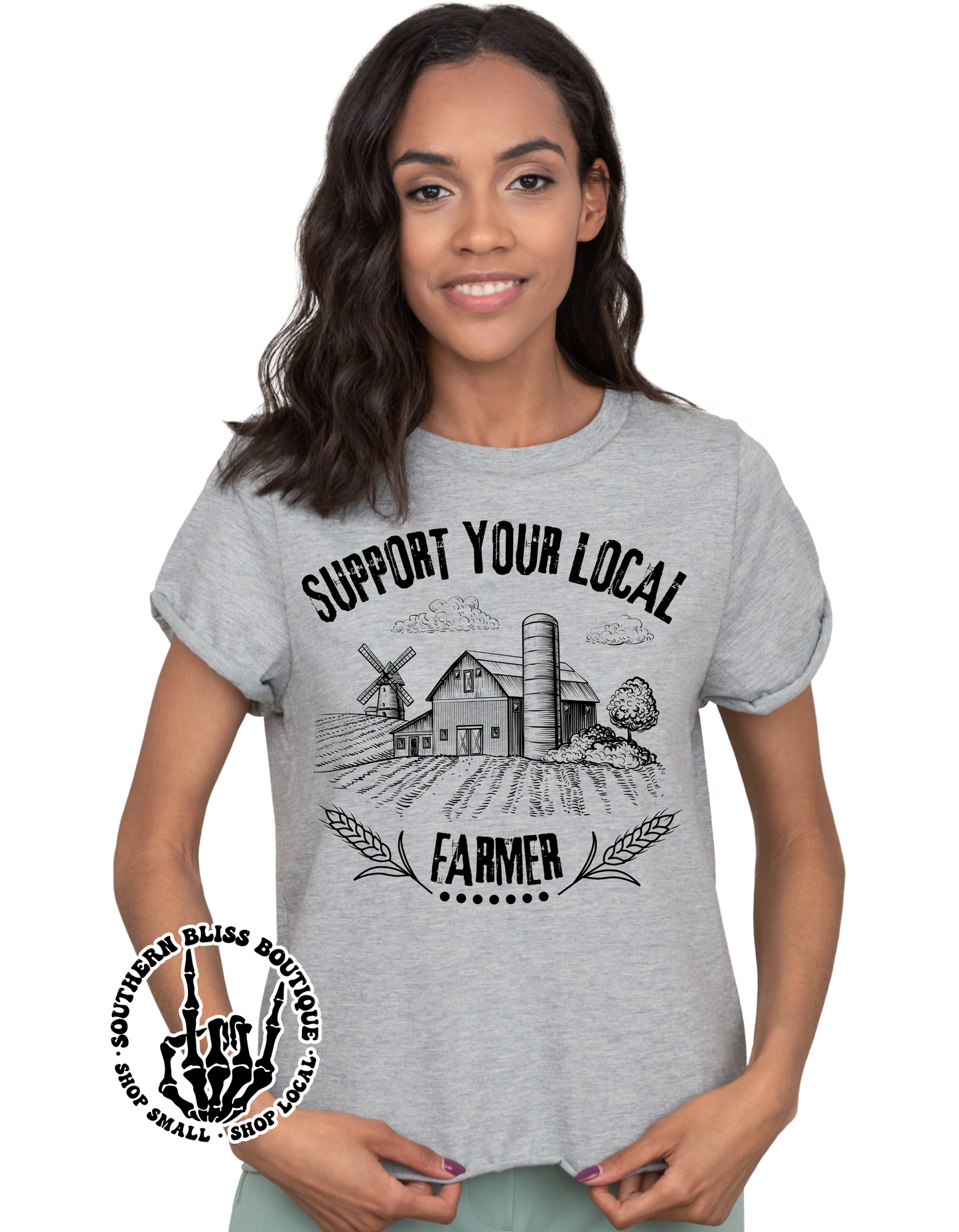 Support Your Local Farmer Barn T-shirt