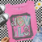 Devils Checkered and Polka Dot Team Spirt Comfort Color T-Shirt