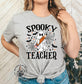 Spooky Teacher Ghost With Pencil Halloween T-Shirt